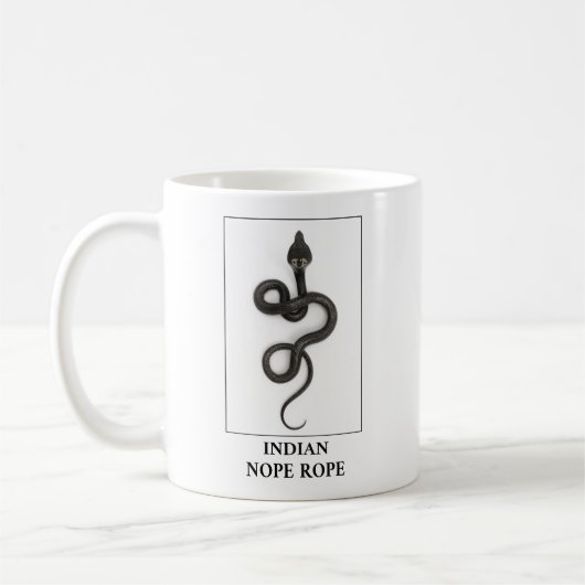 インディアンロープ – コブラスネーク危険 コーヒーマグカップ (左)