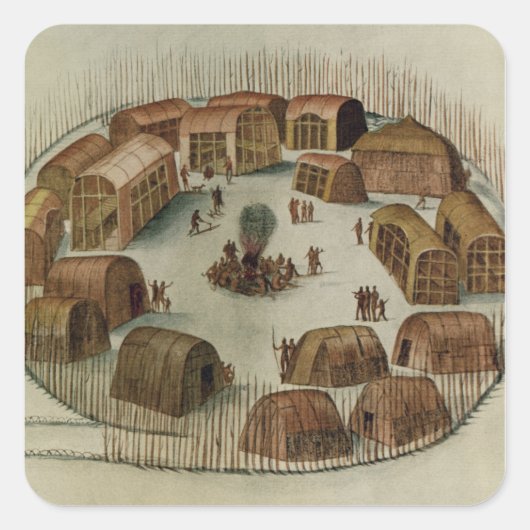 インディアンヴィレッジオブポメイオック スクエアシール (正面)