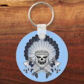 インディアン主任スカル キーホルダー (正面)