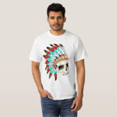 インディアン主任スカル Tシャツ (正面フル)