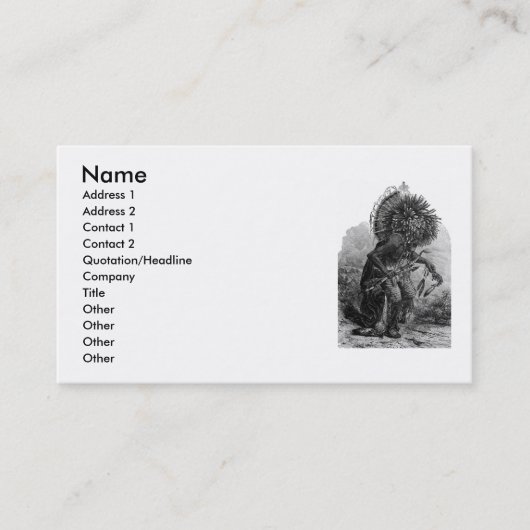 インディアン主任名刺 名刺 (正面)