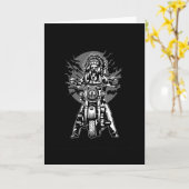 インディアン主席バイク カード (黄色い花)