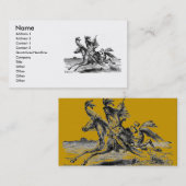 インディアン乗馬の名刺 名刺 (正面/裏面)