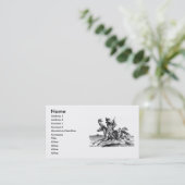 インディアン乗馬の名刺 名刺 (スタンド正面)