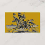 インディアン乗馬の名刺 名刺 (裏面)