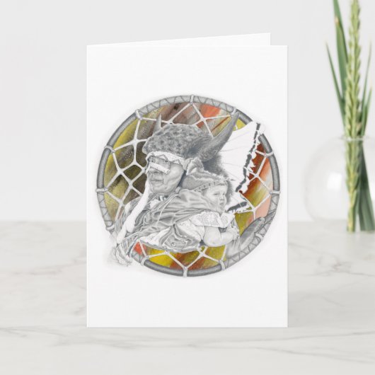 インディアン付きベビー カード (正面)