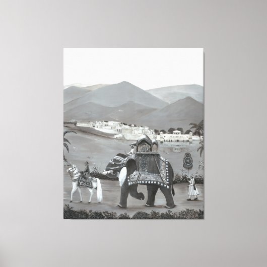 インディアン伝統キャンバスアート キャンバスプリント (正面)