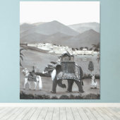 インディアン伝統キャンバスアート キャンバスプリント (インサイチュ (ウッドフロア))