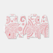 インディアン伝統的アートパターンパーティーの好意ボックス フェイバーボックス (折り畳みなし)