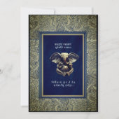 インディアン伝統的ガネーシュ結婚式招待状カード 招待状 (正面)