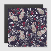 インディアン伝統的ペイズリー、シームレスなパターン。 (正面/裏面)