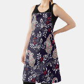 インディアン伝統的ペイズリー、シームレスなパターン。 エプロン (インサイチュ)