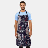 インディアン伝統的ペイズリー、シームレスなパターン。 エプロン (着用した状態)