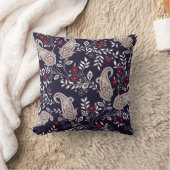 インディアン伝統的ペイズリー、シームレスなパターン。 クッション (ブランケット)