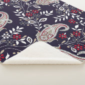 インディアン伝統的ペイズリー、シームレスなパターン。 シェルパブランケット (3/4)