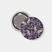 インディアン伝統的ペイズリー、シームレスなパターン。 マグネット (正面/裏面)