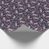 インディアン伝統的ペイズリー、シームレスなパターン。 ラッピングペーパー (角)