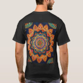 インディアン伝統的ランゴリTシャツ Tシャツ (裏面)