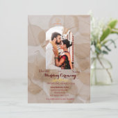 インディアン伝統的結婚式招待状 招待状 (スタンド正面)