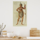 インディアン体絵を描 ポスター (キッチン)