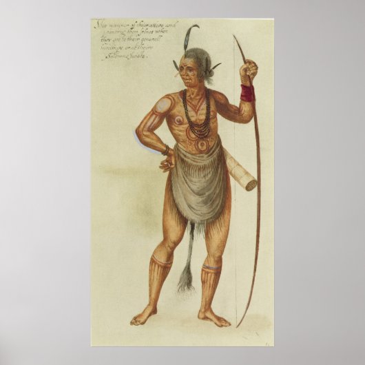 インディアン体絵を描 ポスター (正面)