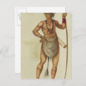 インディアン体絵を描 ポストカード (正面/裏面)