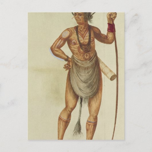 インディアン体絵を描 ポストカード (正面)