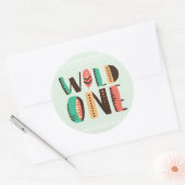 インディアン先住民アメリカンアフリカンサンキュー ラウンドシール (封筒)