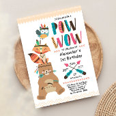 インディアン先住民アメリカンポウワウ誕生日招待状 招待状