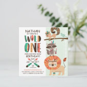 インディアン先住民アメリカンポウワウ誕生日 招待状 (スタンド正面)