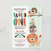 インディアン先住民アメリカンポーワウ誕生日 招待状 (正面/裏面)