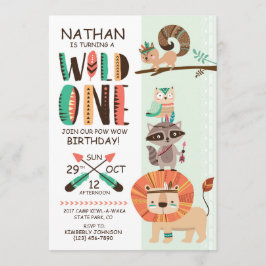 インディアン先住民アメリカンポーワウ誕生日 招待状