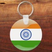 インディアン光沢旗 キーホルダー (正面)