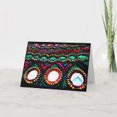 インディアン刺繍 カード (正面)