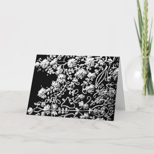 インディアン刺繍 招待状 (正面)