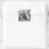 インディアン医が薬のポットを組み立てる スクエアシール (バッグ)