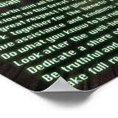 インディアン十戒 ポスター (角)