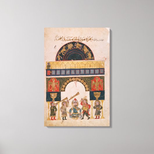 インディアン占星術の図 キャンバスプリント (正面)