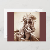 インディアン反乱扇動者， 1890 ポストカード (正面/裏面)