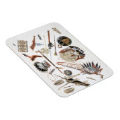 インディアン器具と腕、プレート48巻2から マグネット (右側)