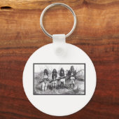 インディアン国土安全保障 キーホルダー (正面)