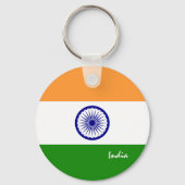 インディアン国旗とインドの休日,愛国者/スポーツ キーホルダー (正面)