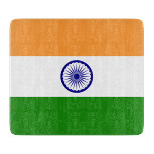 インディアン国旗(インド)(南アジア国)(バラト) カッティングボード
