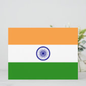 インディアン国旗(インド)(南アジア国)(バラト) カード (スタンド正面)