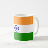 インディアン国旗（インド）（南アジア国）（バラト） コーヒーマグカップ (正面右)