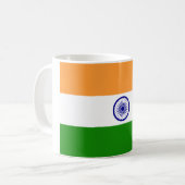 インディアン国旗（インド）（南アジア国）（バラト） コーヒーマグカップ (正面左)