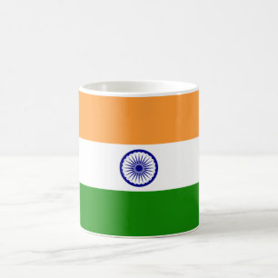 インディアン国旗(インド)(南アジア国)(バラト) コーヒーマグカップ