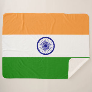 インディアン国旗(インド)(南アジア国)(バラト) シェルパブランケット