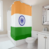 インディアン国旗(インド)(南アジア国)(バラト) シャワーカーテン (インサイチュ)