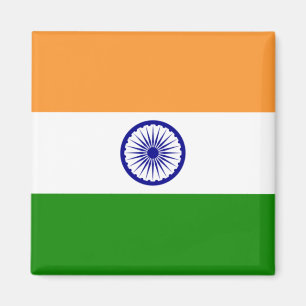 インディアン国旗(インド)(南アジア国)(バラト) マグネット
